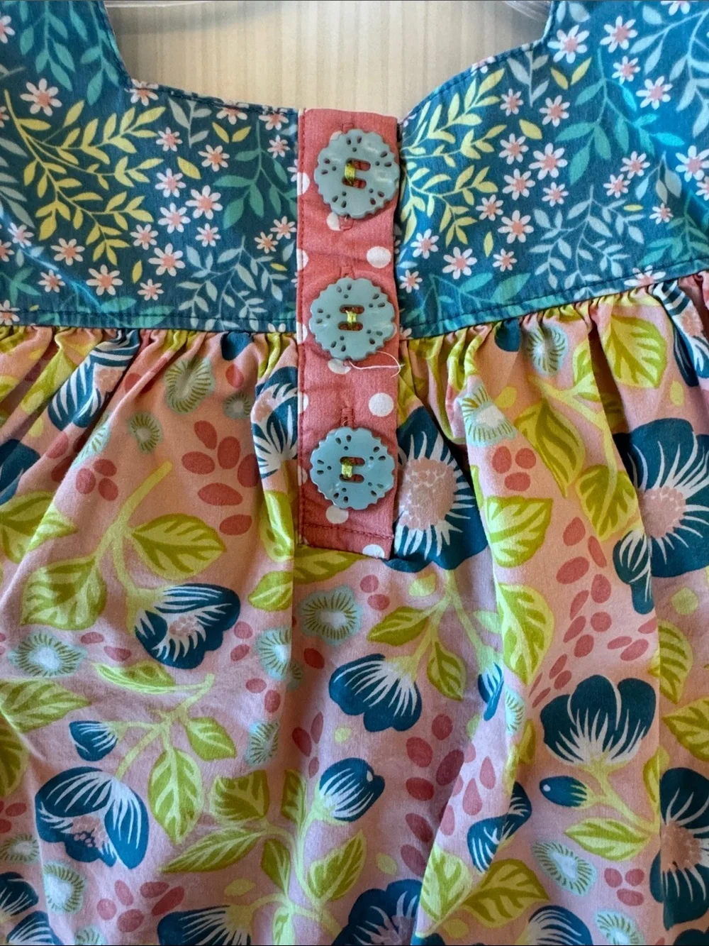 Wildflowers Multicolor Floral Sundress - Pink & Teal